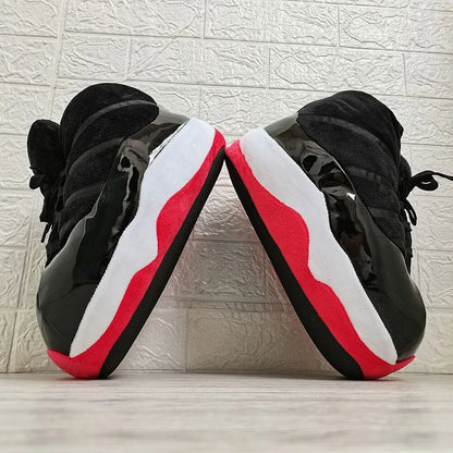 Winter fluffy home slippers Popular on Instagram Soft Non-slip thick sole living room shoes funny High-top warm shoes，men women