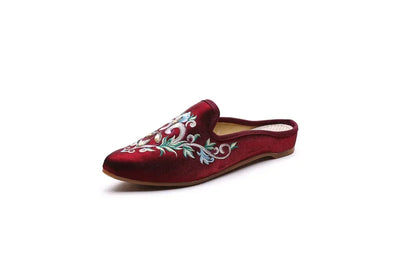 Chinese Style Summer Harajuku Slippers Women Shoes for Women Fashion Casual Vintage Embroidery Ethnic Style Streetwear
