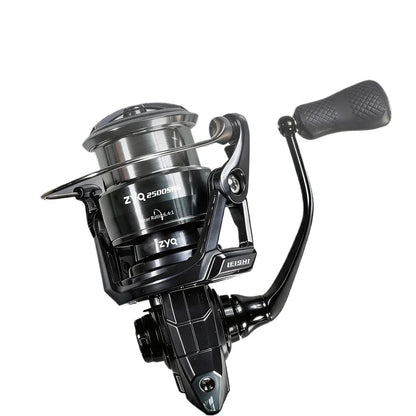 ZYQ Spinning Fishing Reel Leishi Pro Carbon Fiber Metal High Gear Ratio Shallow Spool Waterproof For Freshwater Saltwater Lure