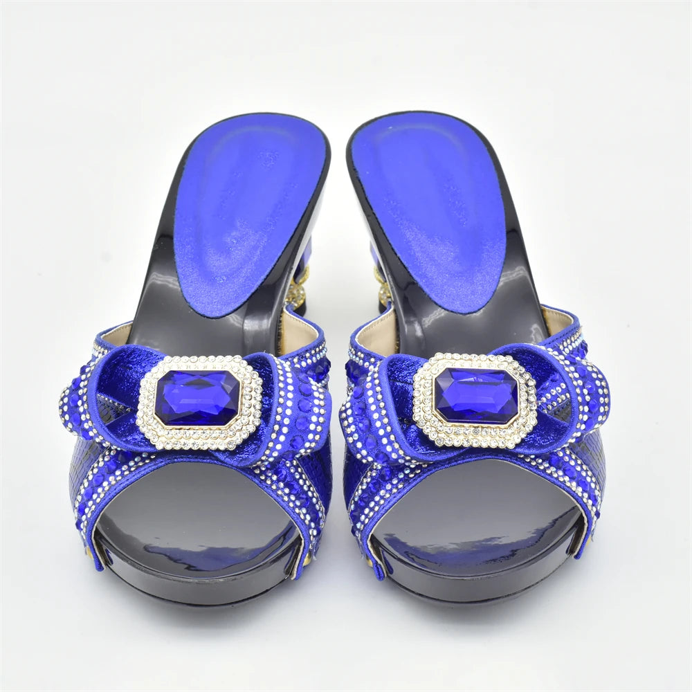 New Nigerian Women Party Pumps High Heels Designer Shoes Women Luxury 2025 Italian In Women High Quality African Wedding Shoes