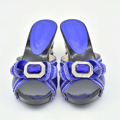 New Nigerian Women Party Pumps High Heels Designer Shoes Women Luxury 2025 Italian In Women High Quality African Wedding Shoes