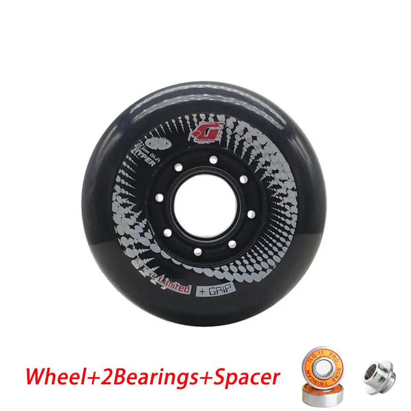 Hyper+G 84A Inline Skate Wheels 4 or 8 Pcs GRIP Concrete Roller Skates Wheel Slalom Braking Skating Street Sliding Patines Tires