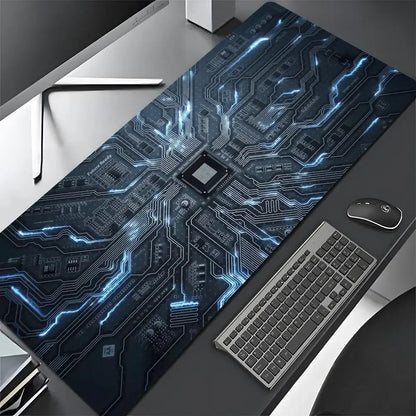 Inside Motherboard Circuit Board Mouse Pad Large Keyboard Anti-slip 900X400 Table Cushion Office Desk Mat Pc Gamer Accessories