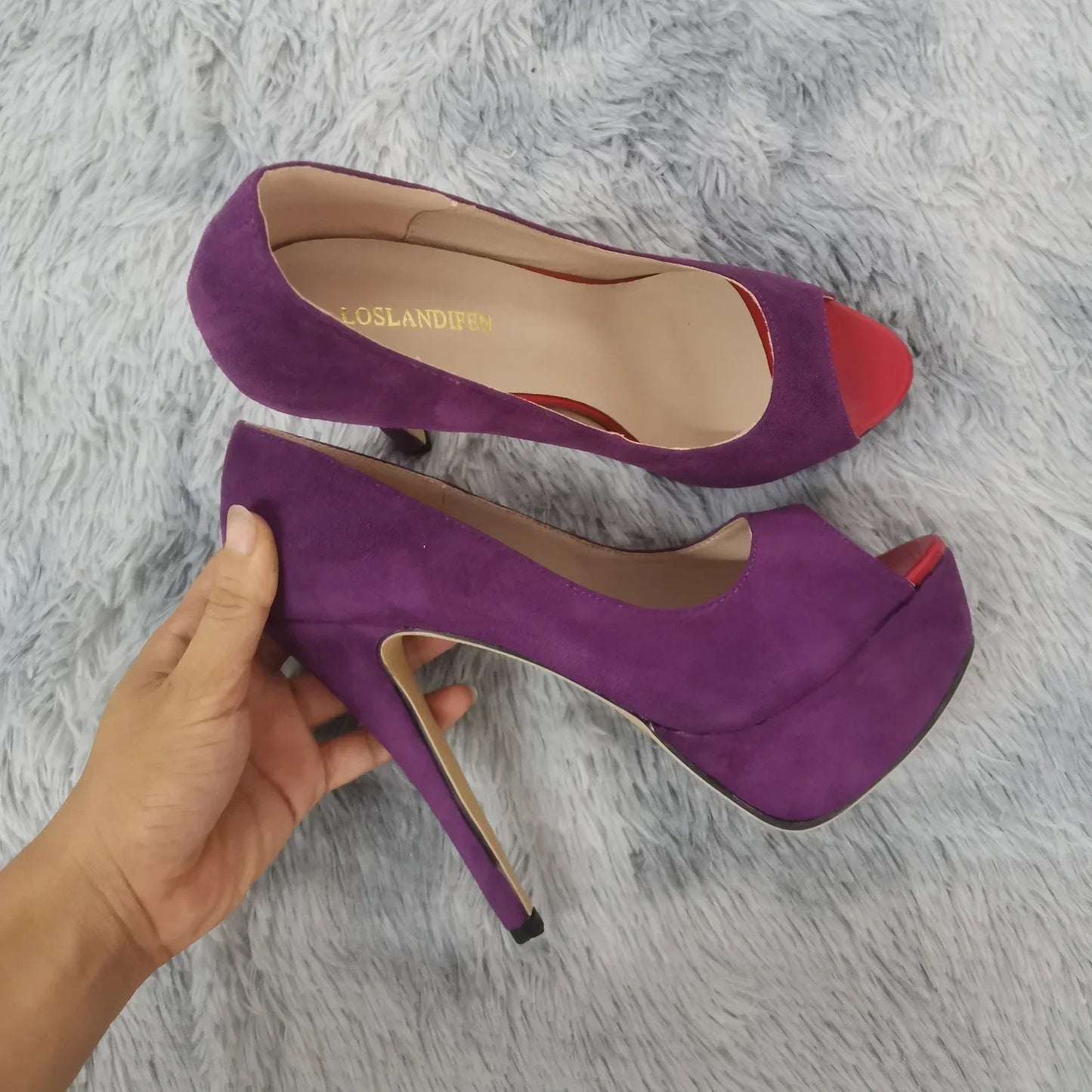 Women Platform Sandals Stilettos Sexy Stripper Pole Dance High Heels Pumps Peep Toe Ladies Nighclub Party Black Wedding Shoes