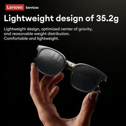 Lenovo GS106 Smart Wireless Glasses Bluetooth 6.0 Photochromic Lenses Sunglasses Hands-Free Music Calls Outdoor Sports Headphone