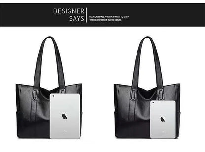 Vintage Ladies Bag Large Capacity Handbag , Vintage Plain Shoulder Bag , Ladies Commuter Casual Handbag