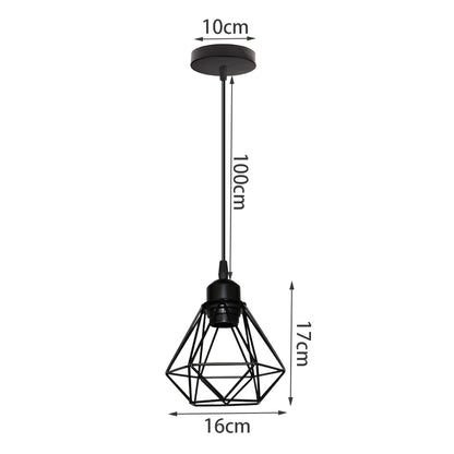 Retro Pendant Lamp Iron Frame Ceiling Lighting Paint Restaurant Teahouse Chandelier Indoor Wrought Metal Modern Pendant Lights