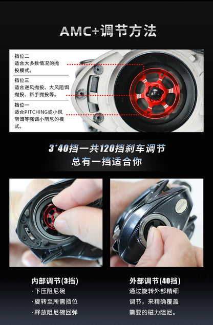 HAIBO 2026 ARISE ELITE Casting Reel 153g 7.2:1/8.3:1 STS AMC+ 2.0 Gear System LFC 4.3g Ultralight Spool Fishing Reel