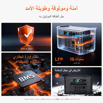 مولد كهرباء 300w 1000w 2000w Portable Power Station Lifepo4 Battery ups Function Camping Equipment Power Bank Saudi Ar
