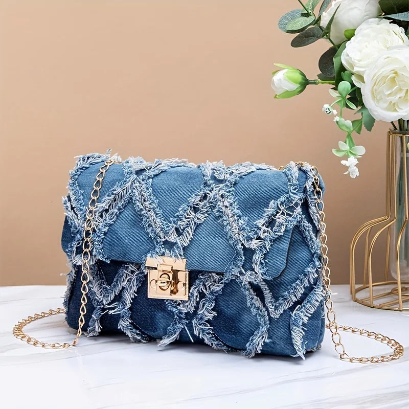 Stylish Crossbody Bags for Cowboys Unique Patterned Clutch Secure Button with Chain Shoulder Bag, Surprise Gift Bag for Friends.