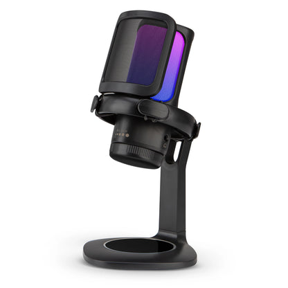 Bolanle USB Microphone RGB Microfone Condensador Wire Gaming Mic for Podcast Recording Studio Streaming Laptop Desktop PC