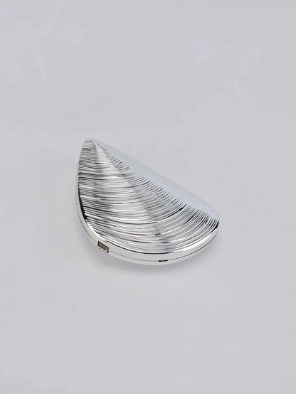 Retro Golden Silver Metal Large Shell Acrylic Bag New Banquet Party Hand All-Inclusive Women's Shoulder Crossbody Evening Bags