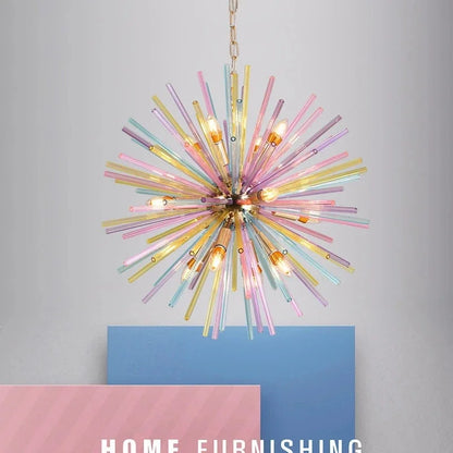 Dandelion Hanging Lamps for Ceiling Personalized Fashion Pendant Lights Modern Creative Colorful Chandelier Loft Kid's Room