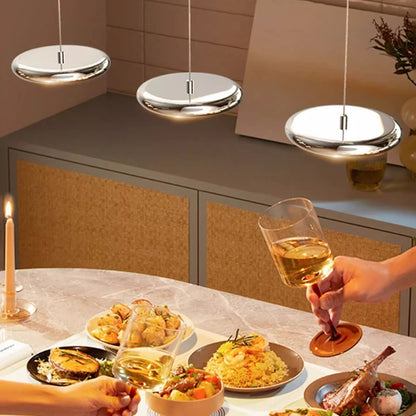 Modern simple LED pendant lights restaurant luxury island bar bedroom chandelier full spectrum dimmable indoor ceiling lamp