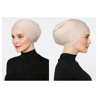 Women's Hijabs Sport Modal Islamic Black Undercap Muslim Abaya Hijabs Abayas Jersey Turbans Turban Instant Head Wrap Women Cap