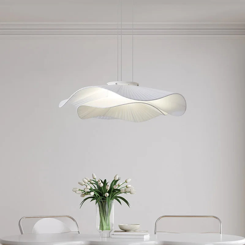 Modern Simple Fabric Led Pendant Lights Dining Room Nordic Chandelier Lamp Bar Hanging Lamp Home Decor Dimmable Light Lamparas
