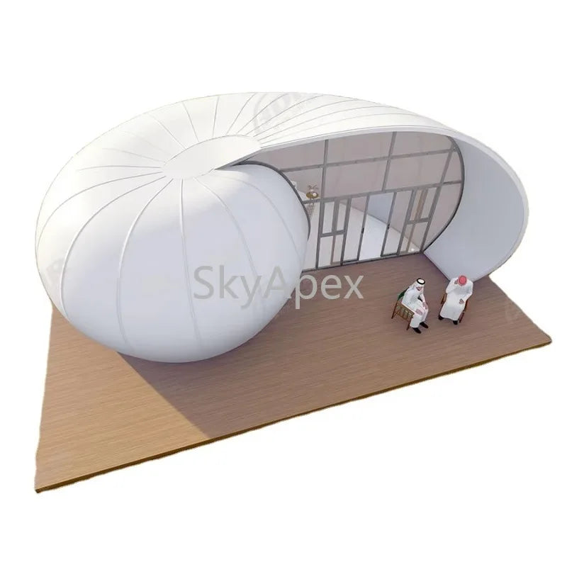 Made in China Geodesic Dome Building Tent Waterproof UV Resistant Windproof Spacious Customized For Luxury Glamping Party Events
