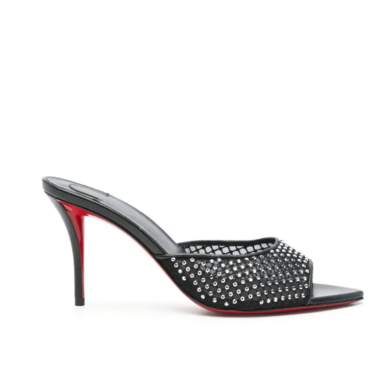 Summer New Women's Pointed Open Toothed Slim Fit High-heeled Slippers, Outdoor Sexy Sandals, Fashionable High-heeled Slippers
