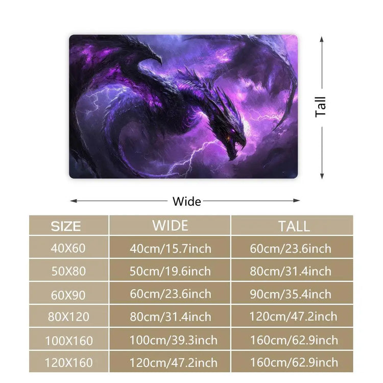 Fierce Red Dragon Floor Mat Flannel Rugs Soft Winter Warmth Floor Mat Thickened Non-Slip for Living Room Home Door Mat
