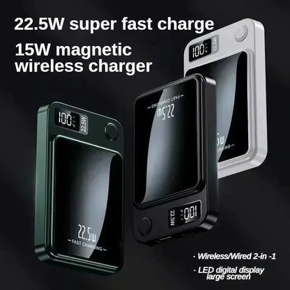 Lenovo PD22.5W Fast Charging Magnetic Wireless 500000mAh Large Capacity External Battery Power Bank For iPhone Samsung