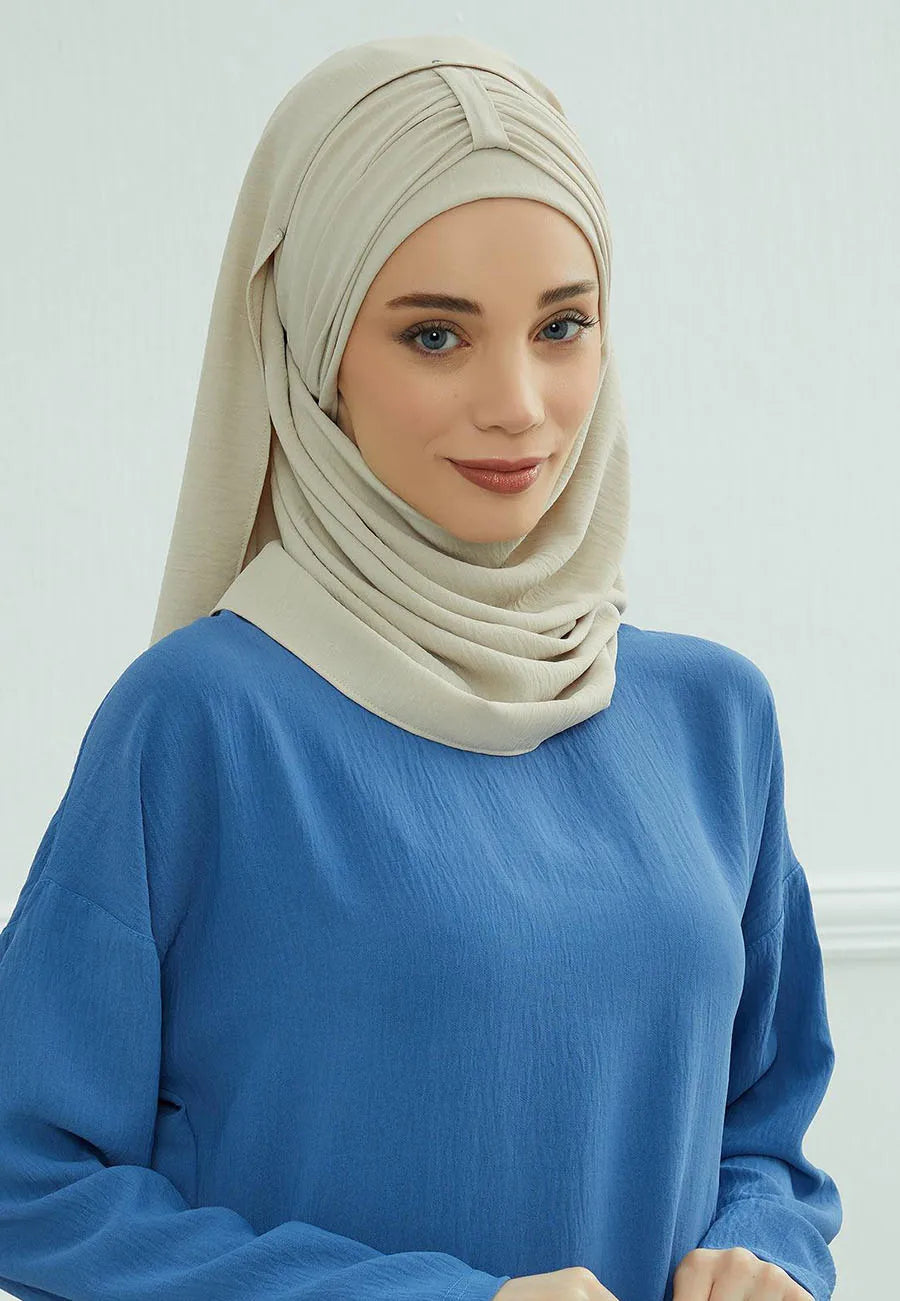 Large Plain Muslim Hat Inner Hijab Caps Ramadan Headwraps Pre-design