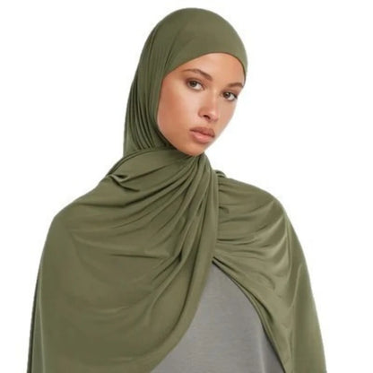 New Premium Liquid Jersey Hijab Scarf Shawl Malaysia Head Scarf Headwraps Muslim Fashion Turbans for Women Turban Ramadan Hijabs