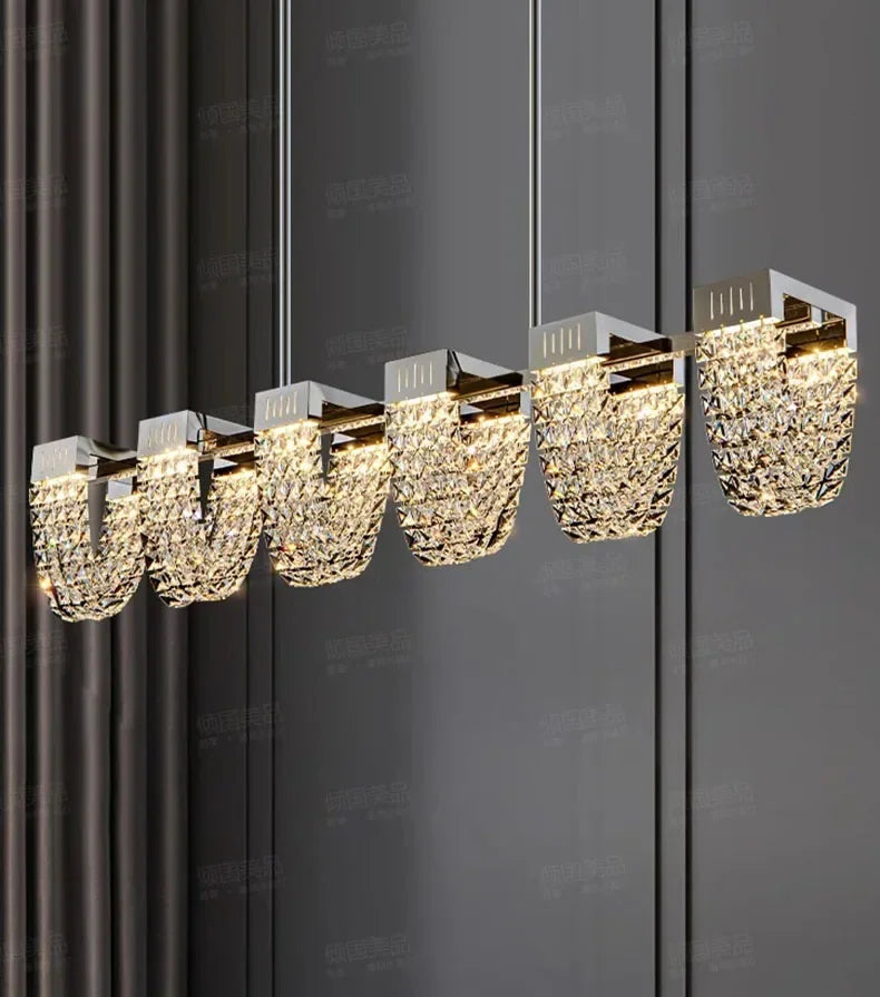 2025 New Home DecorationPendant Lights Luxury Crystal Living Room Chandelier Bedroom Pendant Lamp Ceiling Light  Indoor Lighting