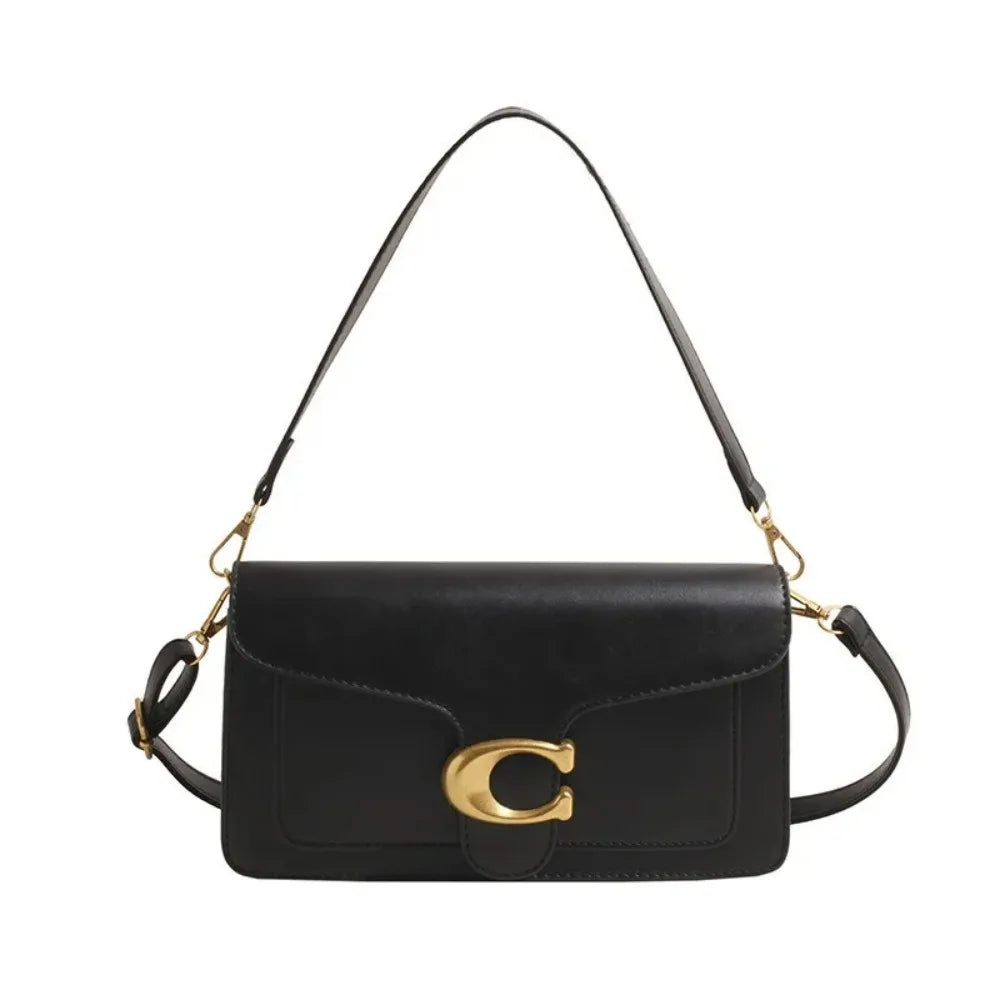 26 New Niche Bag Women's Premium Texture Solid Color Simple and Versatile Small Square & Commuter Multi-Compartment Shoulder Bag