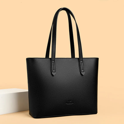 Genuine High Quality Large Capacity Shoulder Bag Female Tote Bag New Luxury Designer Handbag For Fashion Women Brand Shopper Bag