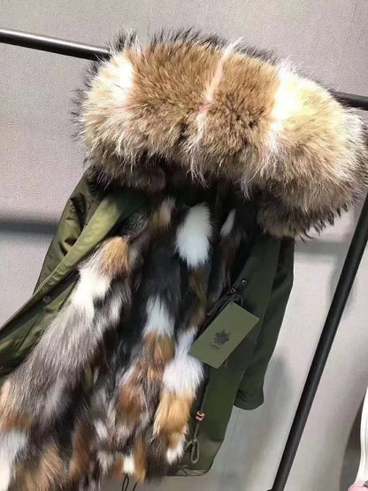 Natural fox fur plates real fur blanket parka lining DIY material