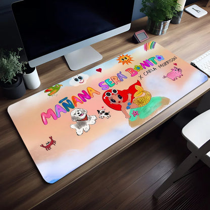 Mouse Pad MousePad Non-slip Lockedge Office Student Gaming Thickened K-Karol G Large Singer Writing Pad Cushion