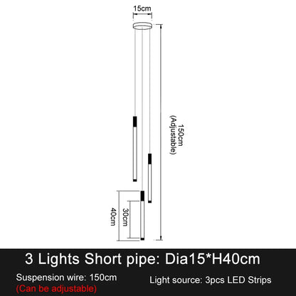 Modern Staircase LED Chandeliers Luxury Living Room Lighting Duplex Attic Home Decoration Restaurant Bright Ceiling Chandeliers