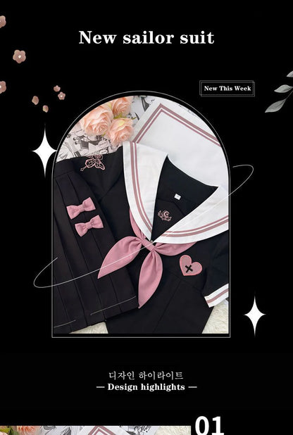 JK Korean uniform suit Japanese student pleated skirt college style school outfits women Sailor outfit cosplay uniform japanese