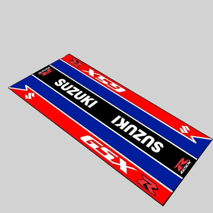 Motorcycle Display Carpet Suzuki Parking Mat Non Slip Garage Rug for Sports Racing Moto Electric Bike Entrance Home Decor
