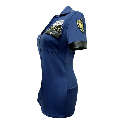 Halloween Sexy Police Officer Costume Cosplay Uniform Party Outfit  Femmes Role Play Fancy Dress Game Holiday Outfits Clothes