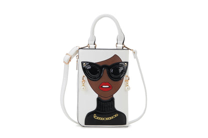 Sexy Lady Face Purses and Handbags for Women Fashion Designer Chain Shoulder Bag Party Clutch Funky Female Crossbody Bags 2022