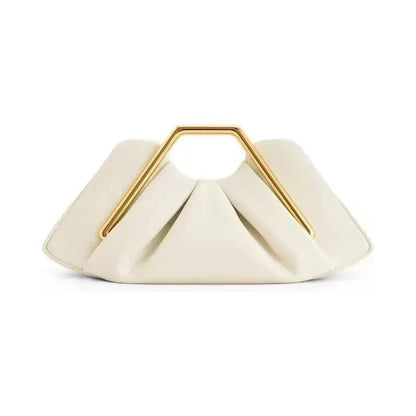 Cross-border New Soft Leather Cloud Bag Niche Pleated Luxury Dinner  Versatile Women Underarm Shoulder Crossbody Daily Handbag