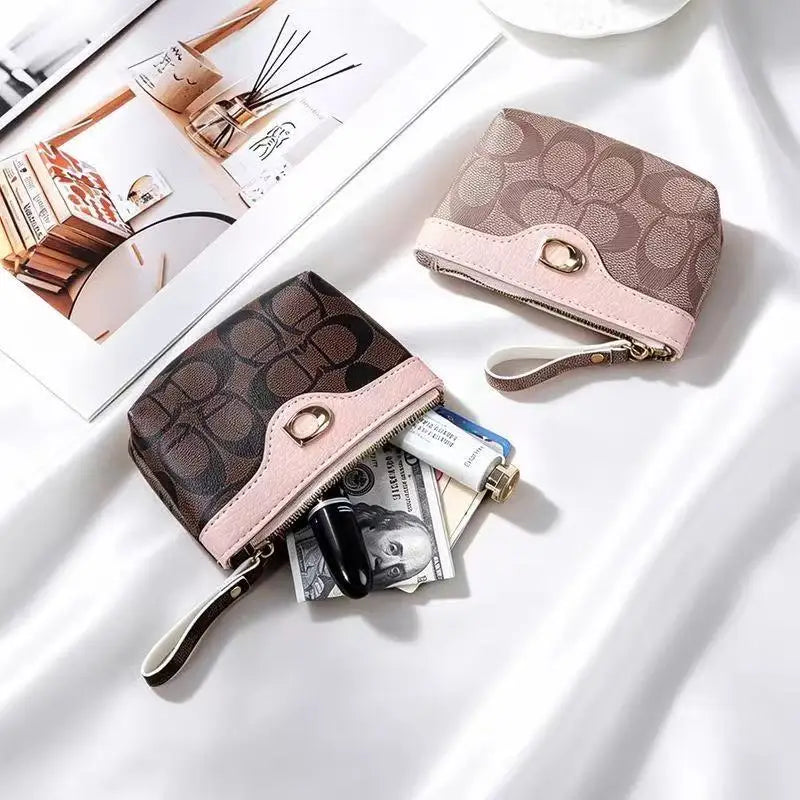 2026 New Classic Old Flower Small Wallet, Women's Mini Wallet, Coin Small Bag, Change Bag, Leather Wallet, Storage Bag, Card Bag