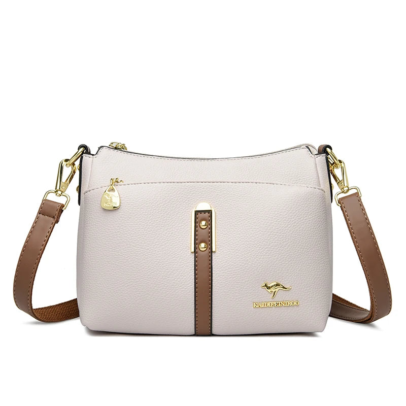 Genuine High Quality Soft Leather Women's Handbag Trend Designer Female Crossbody Bag Casual Shoulder Messenger Handbags 2025