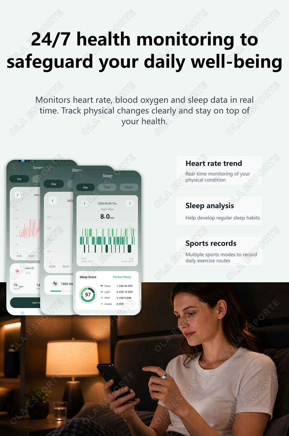 New AI Recording Smart Ring 2026 Heart Rate Health Monitoring Gesture Control AI-Translation Waterproof Multiple Sport Smartring