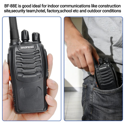 4/6PCS Baofeng BF-88E PMR446 Walkie Talkie Wireless Copy Frequency Long Range UHF 400-470MHz Ham Radio For Hunting Travelling