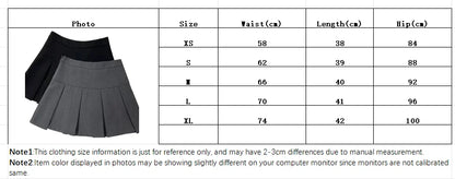 Vintage Gray Pleated Skirt Women Kawaii High Waist Mini Skirts Korean Fashion School Uniform Harajuku Streetwear Spring