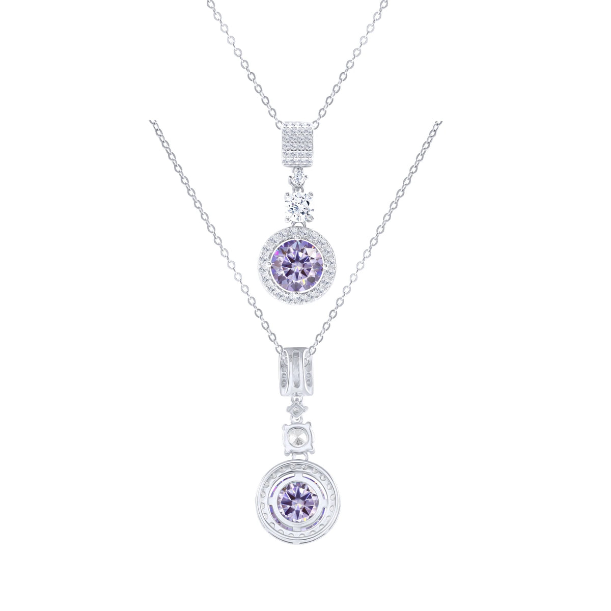 TY 5CT DColor Moissanite 925 Sterling Silver Pendant Necklace Fine Jewelry Necklace Women Fashion Accessories For Party Wedding