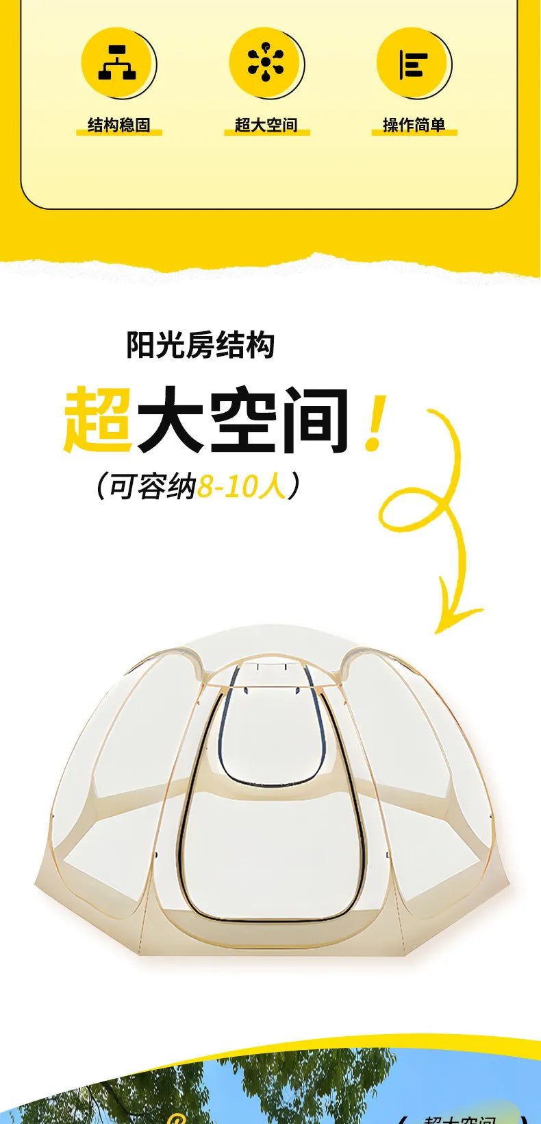Transparent Bubble Tent for Winter Camping,Insulated Windproof Geodesic Dome Tent with Stargazing Skylight,Outdoor Glamping Tent