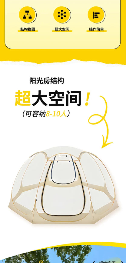 Transparent Bubble Tent for Winter Camping,Insulated Windproof Geodesic Dome Tent with Stargazing Skylight,Outdoor Glamping Tent