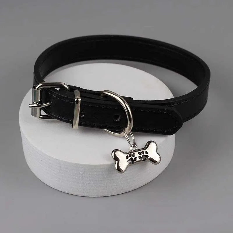 Trendy Punk Dog Claw Bone Choker Necklaces for Women Girls Sweet Cool Black Pu Leather Charms Necklaces Y2K Party Jewelry Gifts