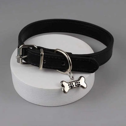 Trendy Punk Dog Claw Bone Choker Necklaces for Women Girls Sweet Cool Black Pu Leather Charms Necklaces Y2K Party Jewelry Gifts
