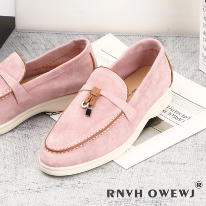 Not Logo Women's Adult Summer Rubber Casual Stitching Flats Sandals - Low Price