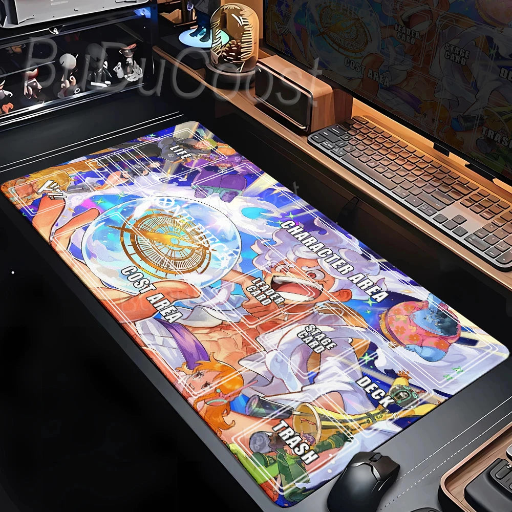 One Piece Zoro Luffy Card Battle Mat Opcg Single Player Board Game Card Battle Cards Pad 60X35cm Playmat PC Extended Mousepad