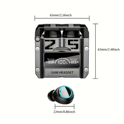 M25 TWS Wireless Headphones Bluetooth 5.3 Earbuds with LED Display Stereo, Touch Control & Noise Reduction Stereo Sound Headset